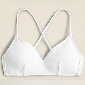 J. Crew White Bikini Top